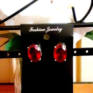 Women's Sterling (925) Ruby Earrings